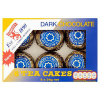 Tunnocks Tea Cakes Dark Chocolate 6 Pack  