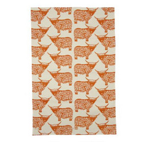Highland Cow Pattern Cotton Tea Towel