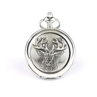 Stags Head Pocket Watch