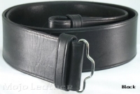 Black leather kilt belt