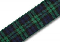 25mm Black Watch tartan ribbon