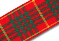 38mm Cameron clan tartan ribbon