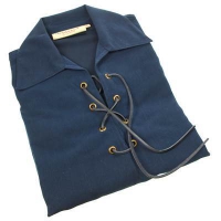 Jacobite ghillie shirt, navy blue