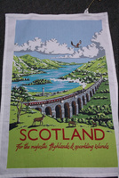 Scotland Landscape Tea Towel