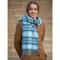 Diana Memorial Tartan Lambswool Scarf - Blue 