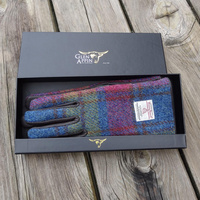 Ladies Harris Tweed gloves in gift box
