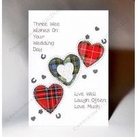 Wedding Card 3 Hearts