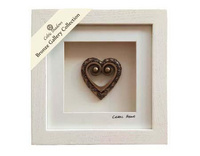 Cream Framed Celtic Heart