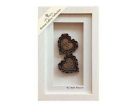 Cream Framed Two Hearts Entwined
