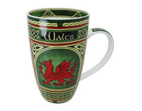Welsh Dragon Mug Celtic Window