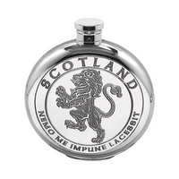 Lion Rampant Flask Round