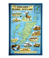 Highlands and Islands Tea Towel