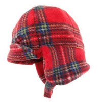 Tartan Fleece Baby Hat in Royal Stewart
