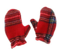 Childs Fleece Mittens in Royal Stewart