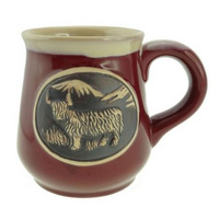 Stoneware Mug with Highland Cow