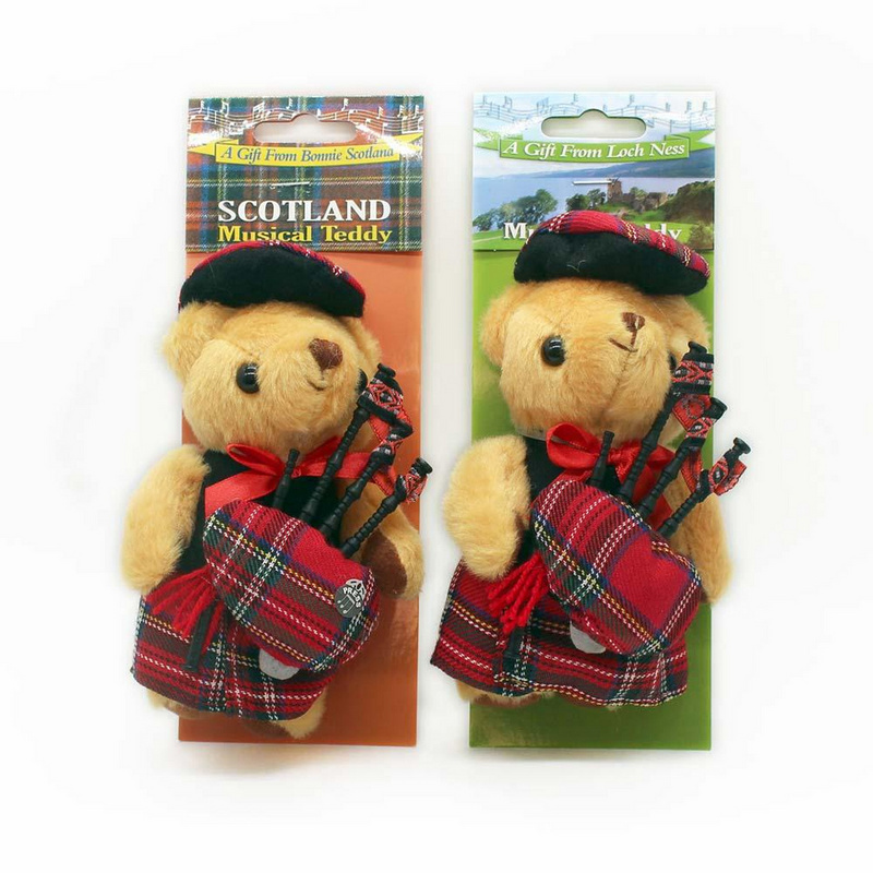 Hamilton Tartan Musical Teddy Bear Scottish Gift Made in Scotland 