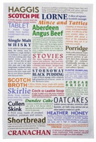 Scottish Delicacies Tea Towel