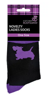 Purple Westie Socks