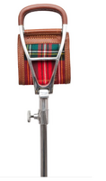 Tartan Leather Adjustable Shooting Stick