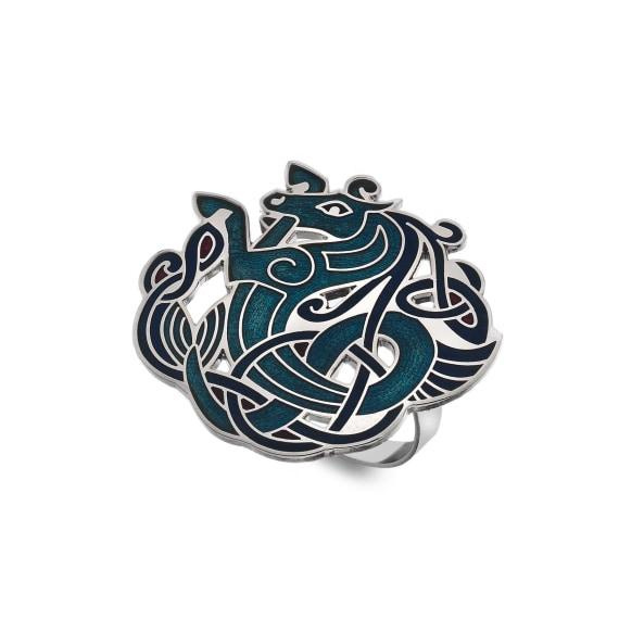 Celtic Horse Scarf Ring, Jewellery