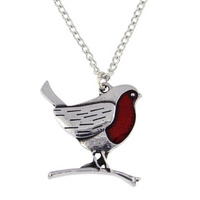 Robin on a Branch Pendant