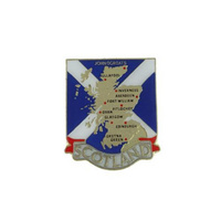 Scotland Map Pin Badge