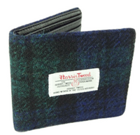 Harris Tweed 'Mull' Classic Gents Wallet in Black Watch