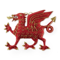 Welsh dragon Christmas decoration
