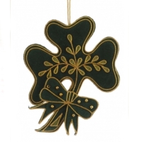 Irish shamrock christmas decoration