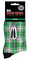 Novelty Kilt Socks Green