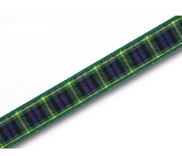 Gordon tartan ribbon 10mm