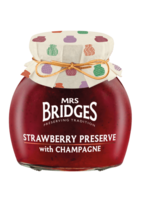 Mrs Bridges Strawberry Preserve with Champagne 340g