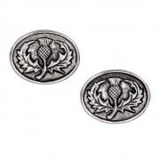 Oval Thistle Cufflinks