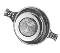 "To Love and Cherish" Pewter Wedding Quaich