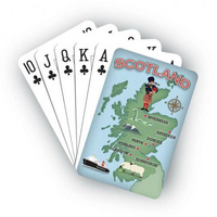 Scotland Map Playing Cards