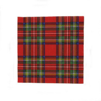 Royal Stewart Tartan Cocktail Napkin