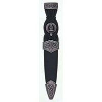 Celtic Plain Top Clan Sgian Dubh Antique Finish (available on order)
