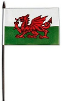 Wales Hand Waving Flag