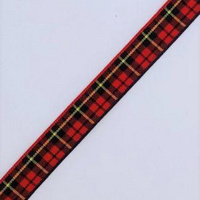 Wallace tartan ribbon 10mm