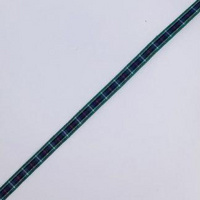 Rose tartan ribbon 7mm