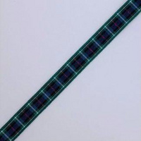 Rose tartan ribbon 10mm