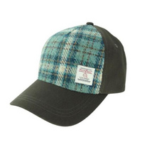 Baseball Cap with 100% Wool Harris Tweed