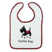 Embroidered Bib Scottie