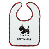 Embroidered Bib Scottie