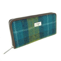 Harris Tweed 'Staffa' Long Zip Purse