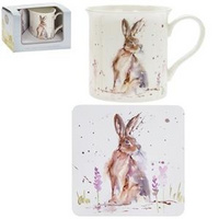 Hare Mug & Coaster Set