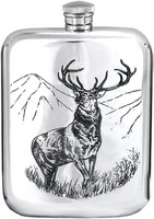 Stag Stamped Flask