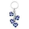 Saltire Heart Charm Key Ring