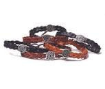Leather Wristlet Celtic Link Design