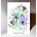 Birthday Pretty Thistles Card